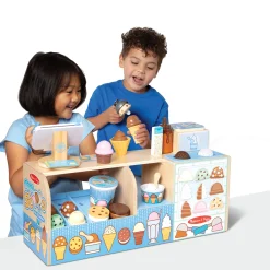 Wooden Cool Scoops Ice Creamery><noscript><img width=