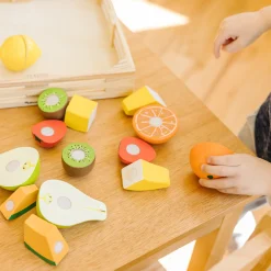 Wooden Cutting Fruit Play Food><noscript><img width=