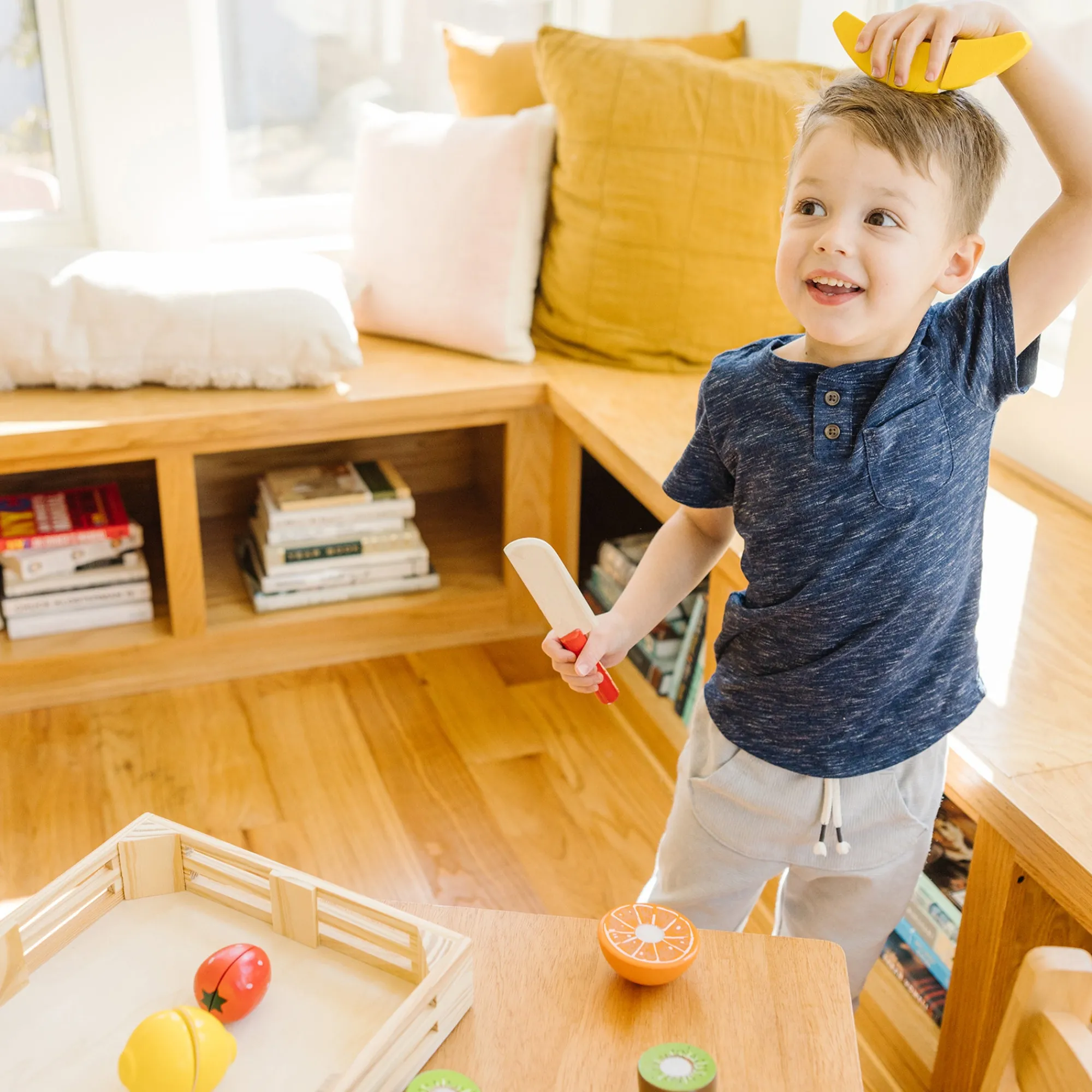 Wooden Cutting Fruit Play Food>Melissa & Doug