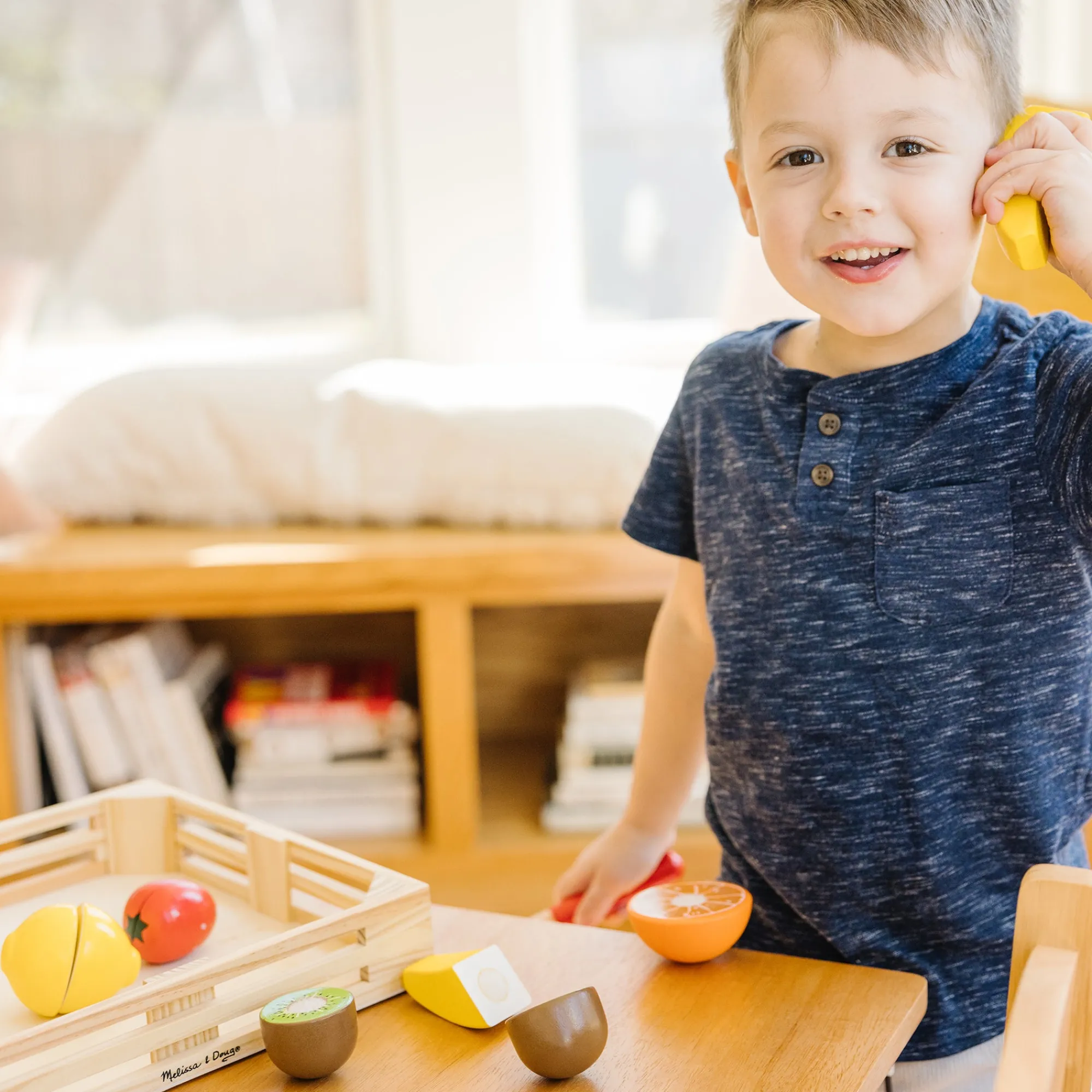Wooden Cutting Fruit Play Food>Melissa & Doug