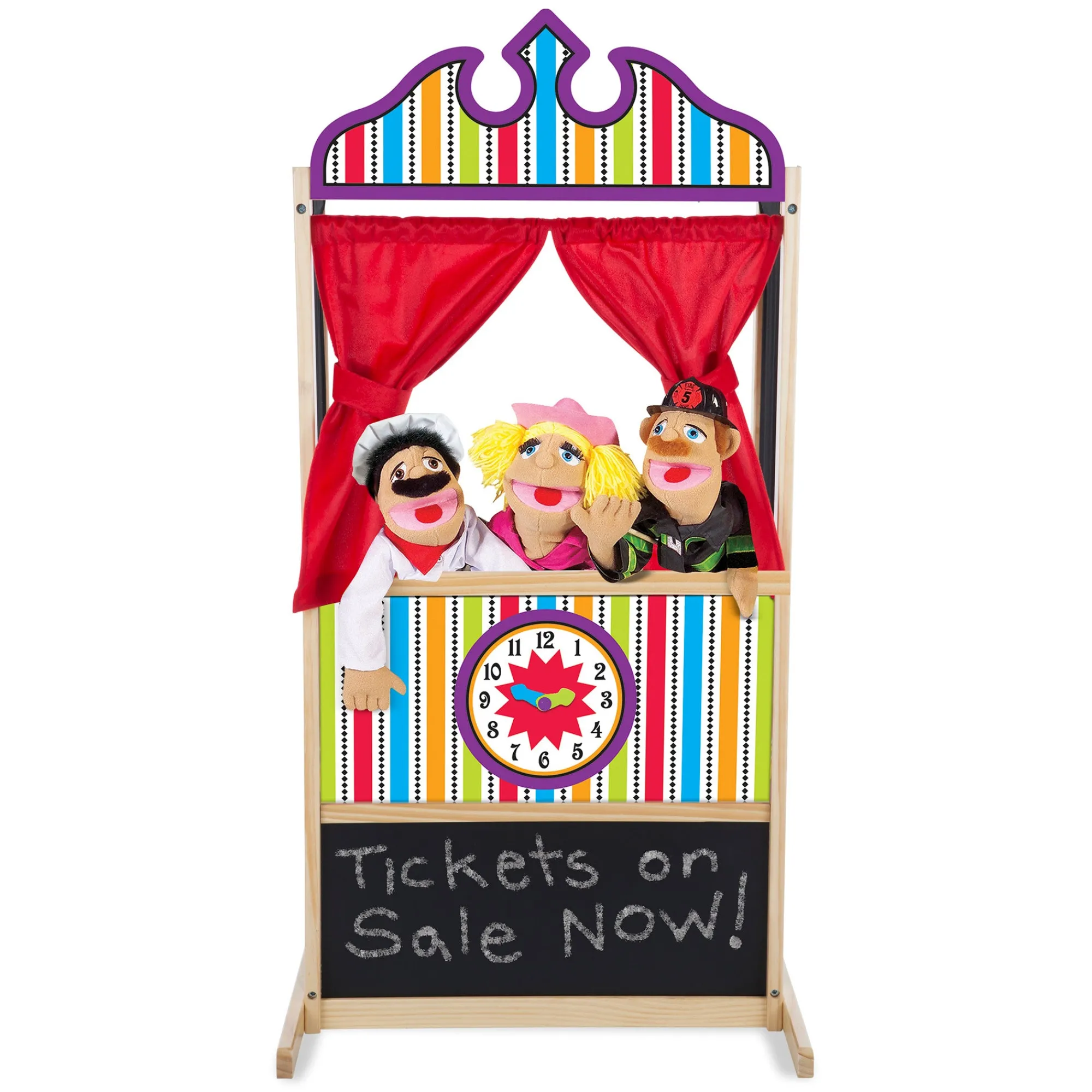 Wooden Deluxe Puppet Theater>Melissa & Doug Online