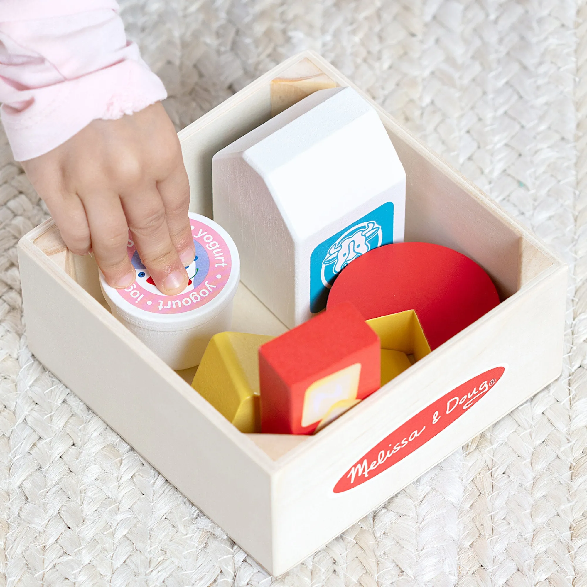 Wooden Food Groups Play Set – Dairy>Melissa & Doug