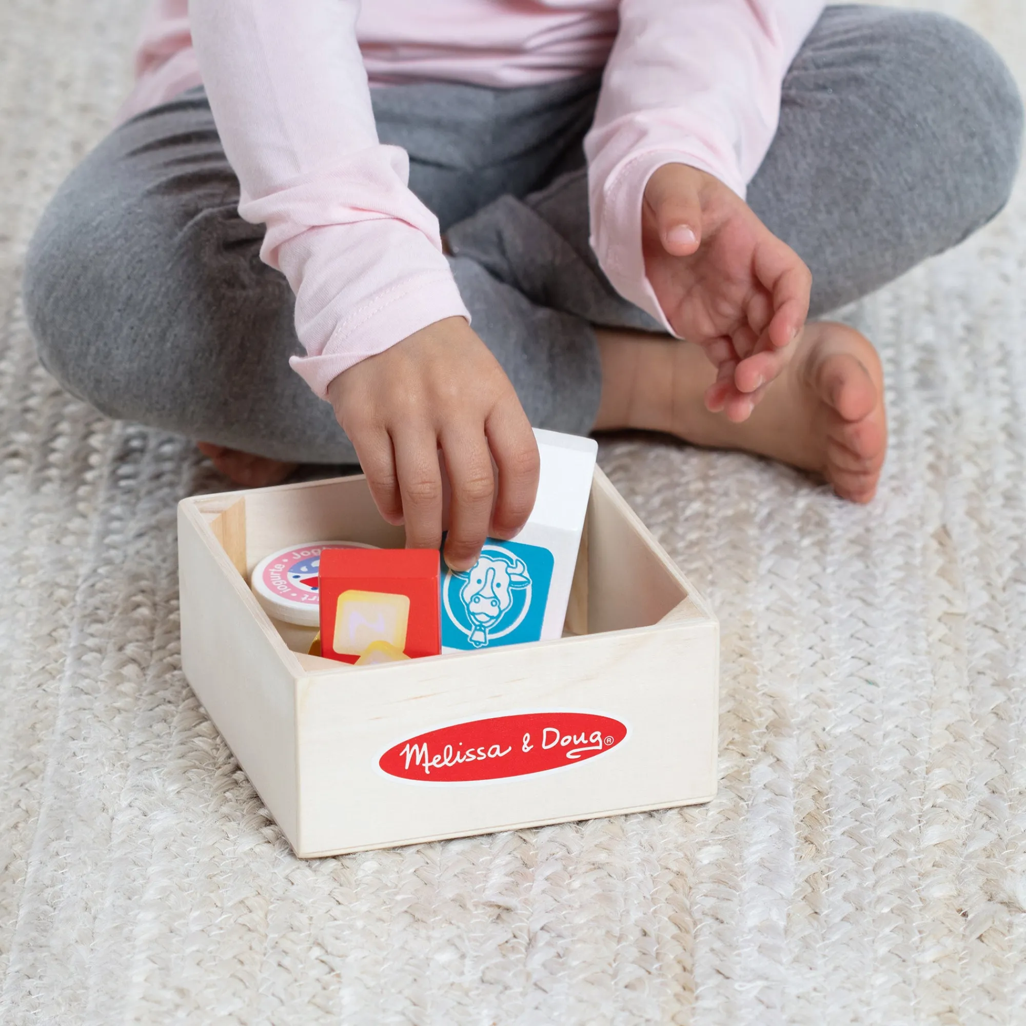 Wooden Food Groups Play Set – Dairy>Melissa & Doug