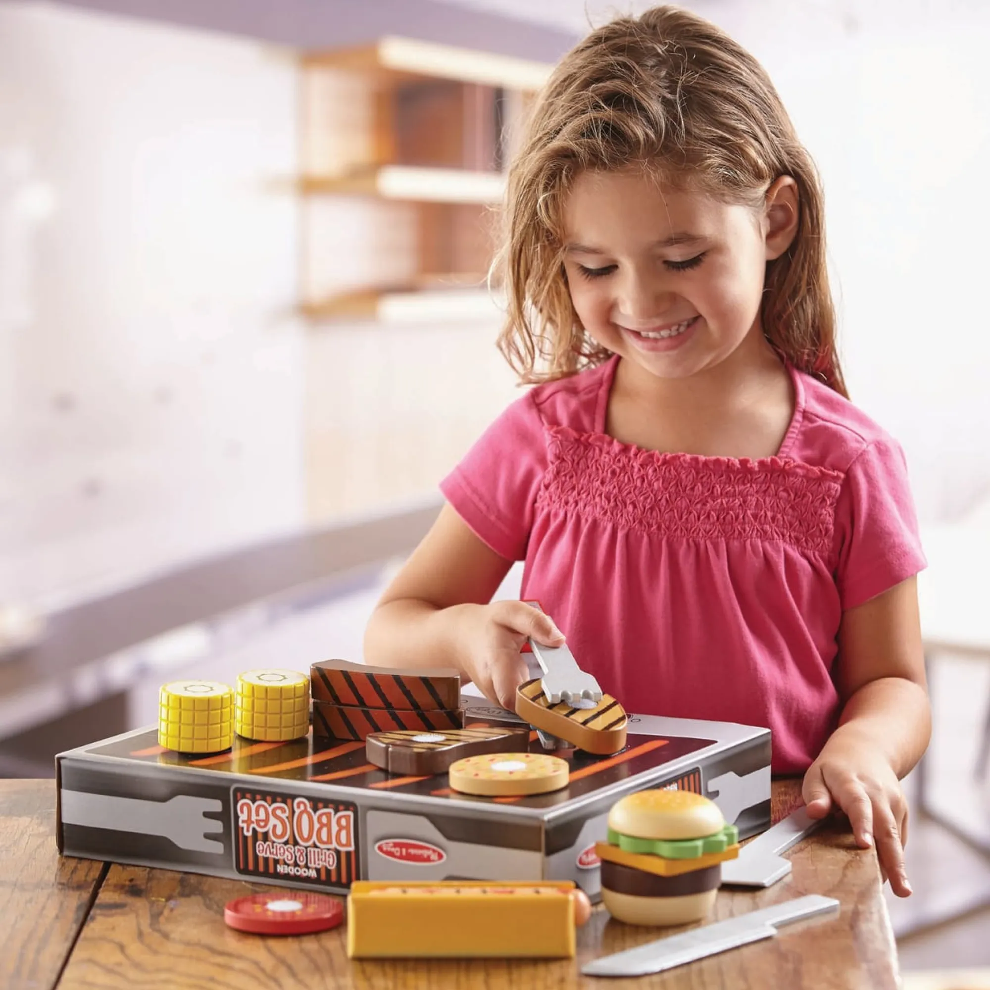 Wooden Grill & Serve BBQ Set>Melissa & Doug Sale