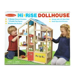 Wooden Hi-Rise Dollhouse><noscript><img width=