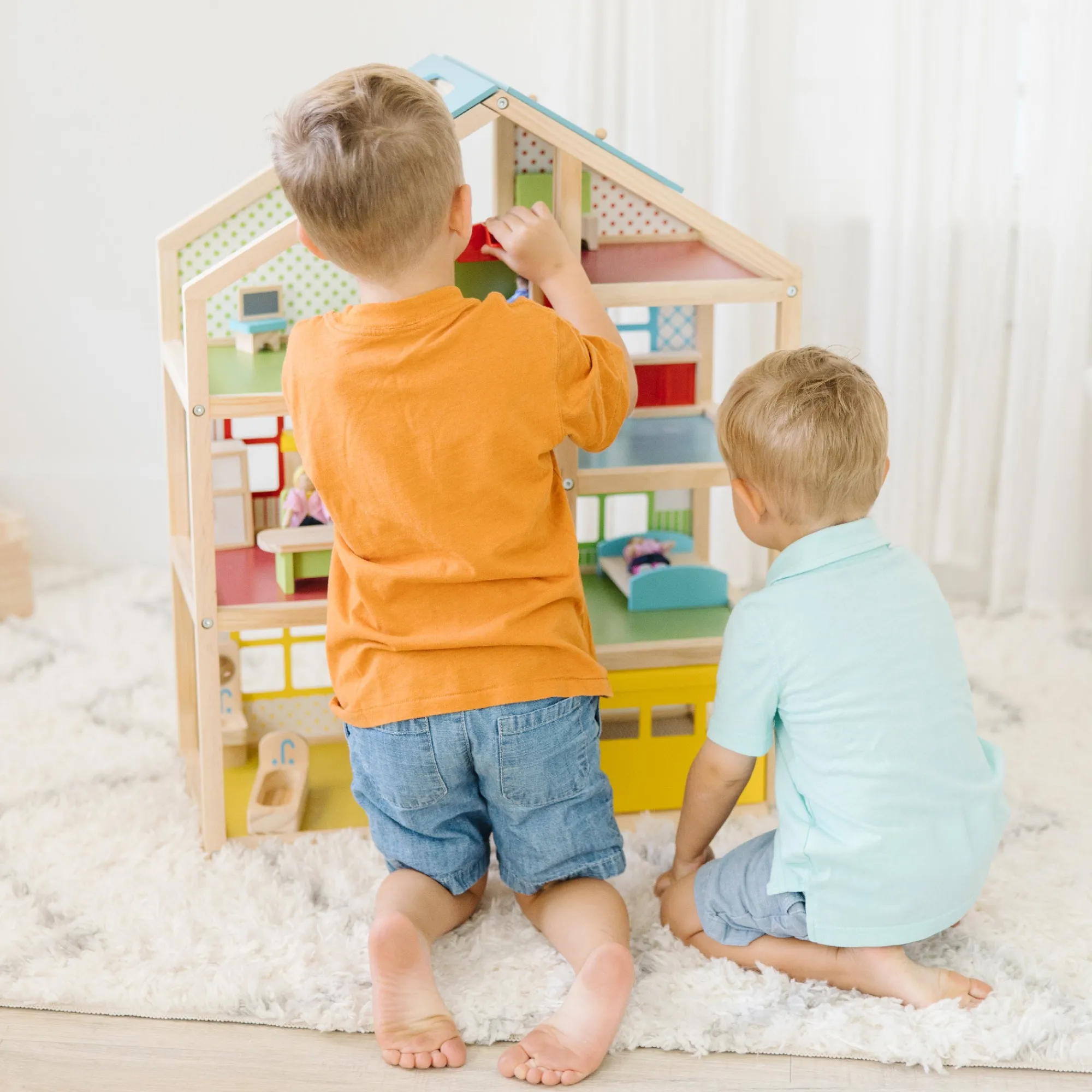 Wooden Hi-Rise Dollhouse>Melissa & Doug Discount
