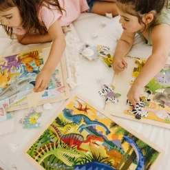 Wooden Jigsaw Puzzle 3-Pack: Dinosaur, African Plains, Under the Sea><noscript><img width=