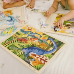 Wooden Jigsaw Puzzle 3-Pack: Dinosaur, African Plains, Under the Sea><noscript><img width=