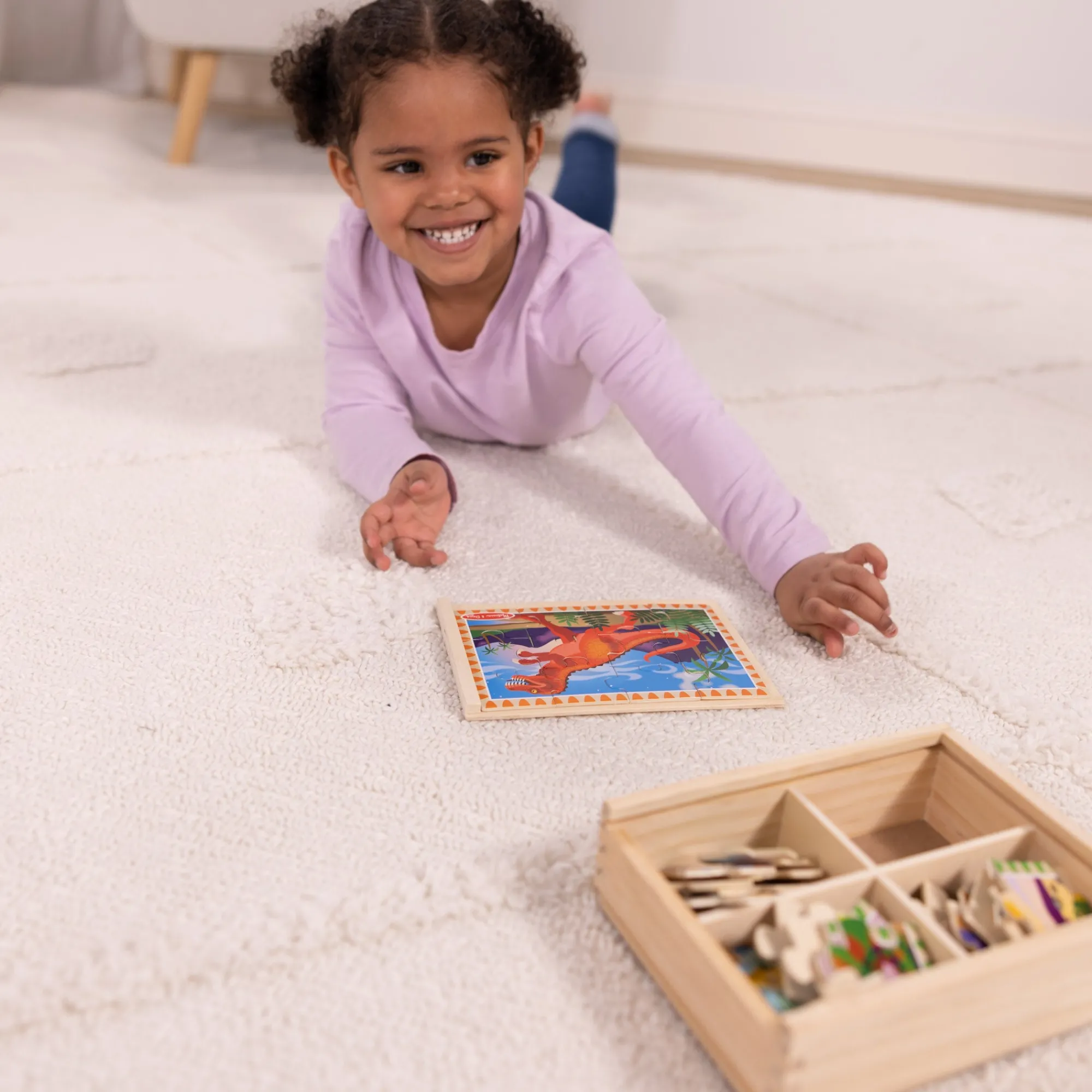 Wooden Jigsaw Puzzles in a Box - Dinosaurs>Melissa & Doug Outlet