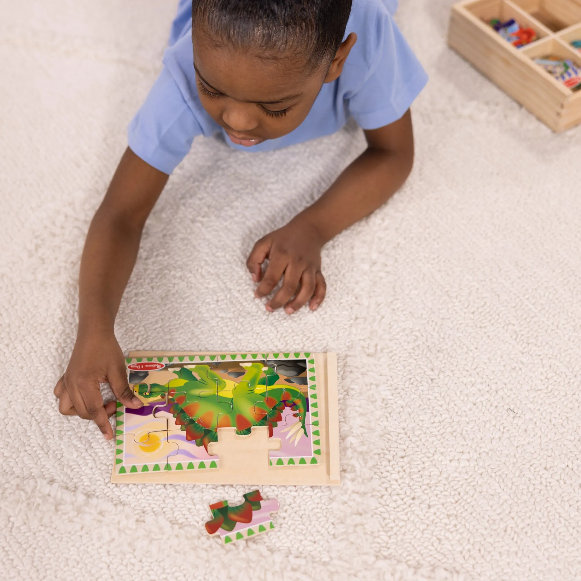 Wooden Jigsaw Puzzles in a Box - Dinosaurs>Melissa & Doug Outlet