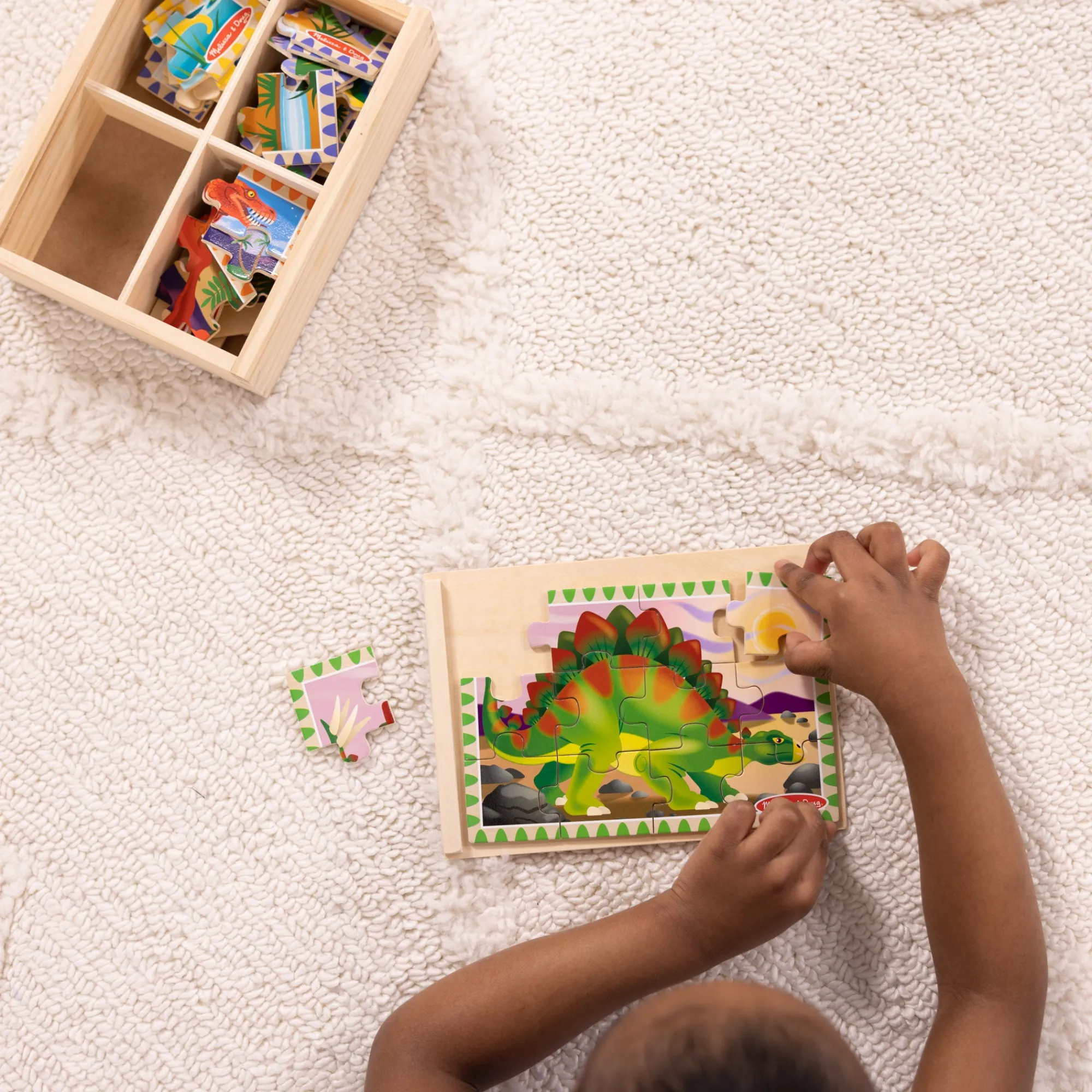 Wooden Jigsaw Puzzles in a Box - Dinosaurs>Melissa & Doug Outlet