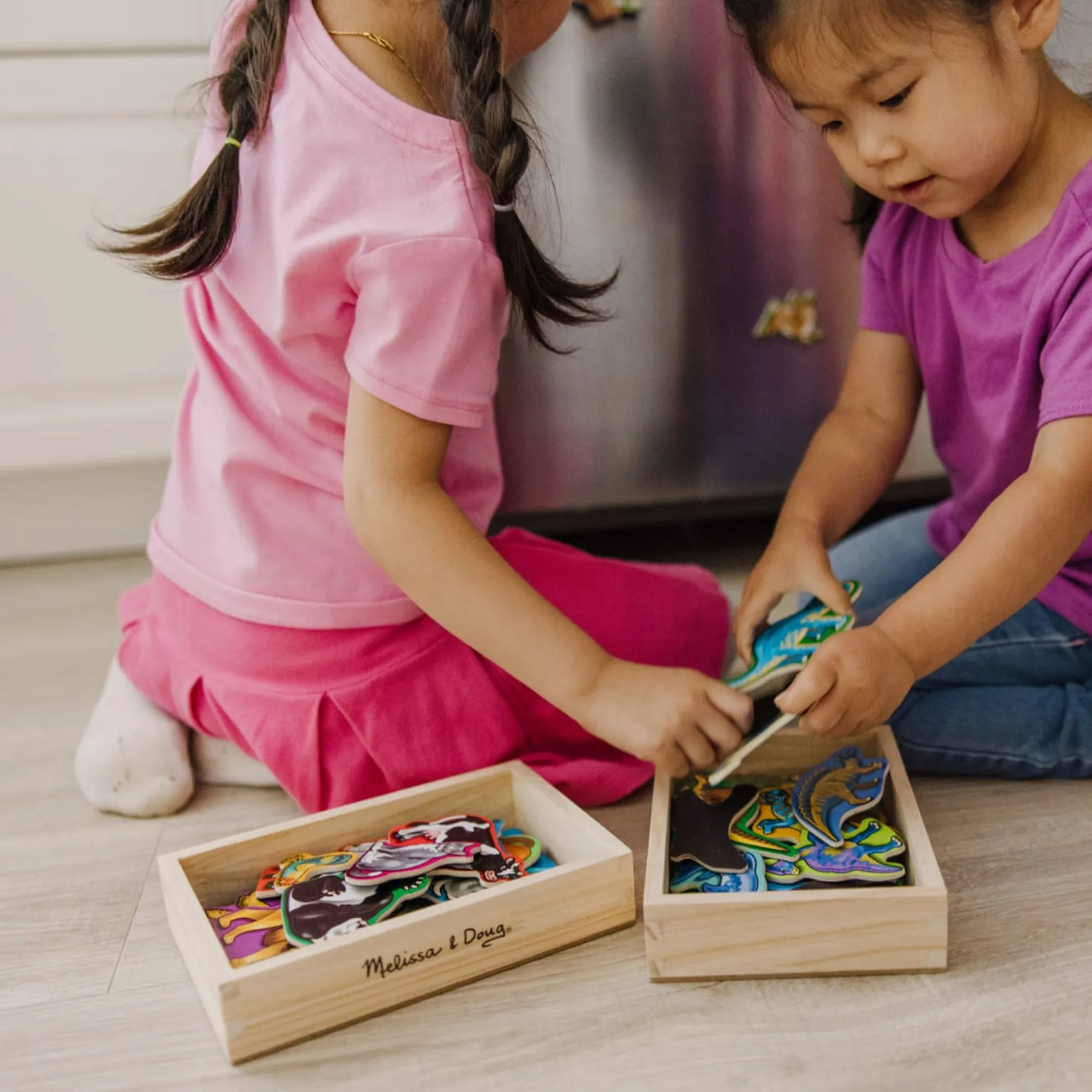 Wooden Magnets Bundle - Animals and Dinosaurs>Melissa & Doug Clearance