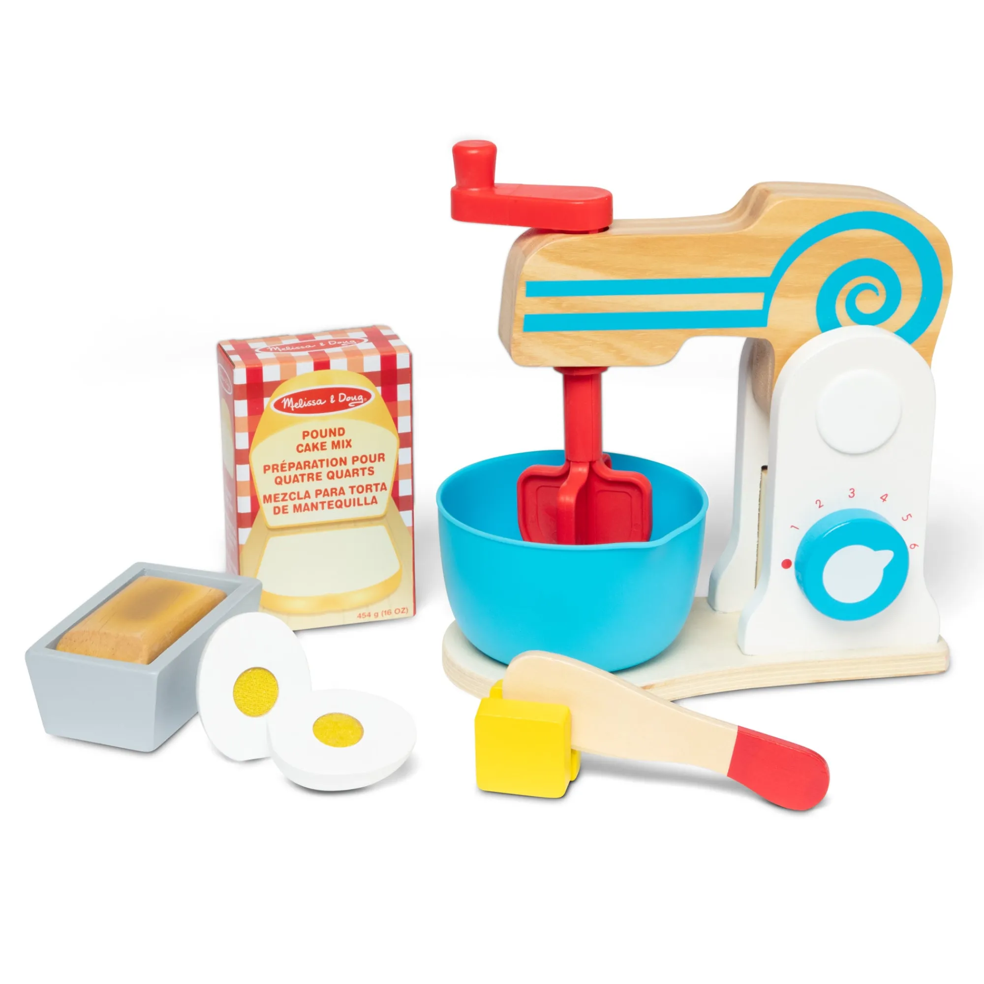 Wooden Make-a-Cake Mixer Set>Melissa & Doug Sale