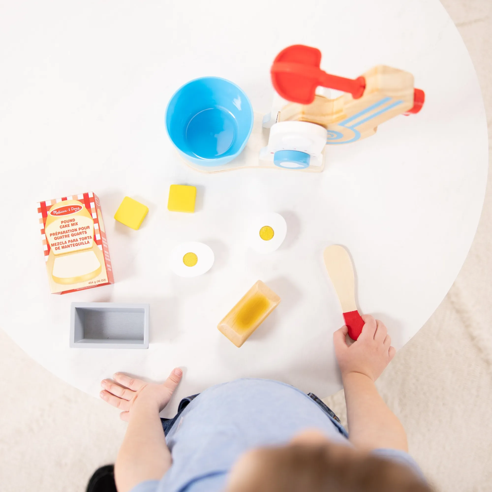 Wooden Make-a-Cake Mixer Set>Melissa & Doug Sale