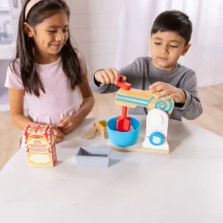 Wooden Make-a-Cake Mixer Set><noscript><img width=