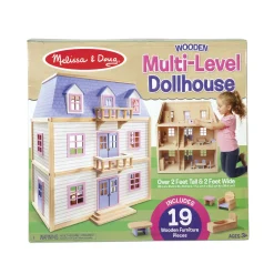 Wooden Multi-Level Dollhouse><noscript><img width=