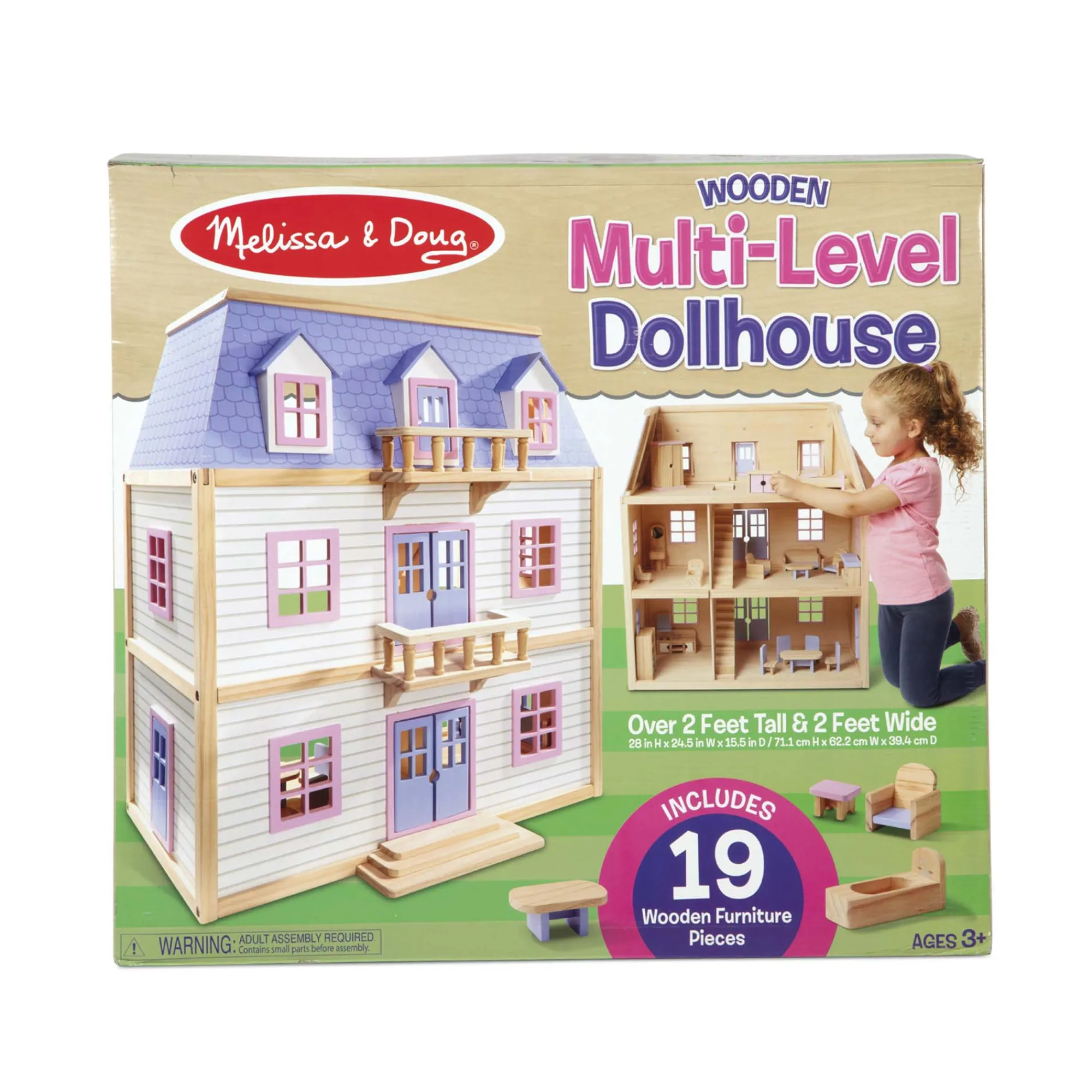 Wooden Multi-Level Dollhouse>Melissa & Doug Hot