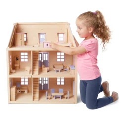 Wooden Multi-Level Dollhouse><noscript><img width=