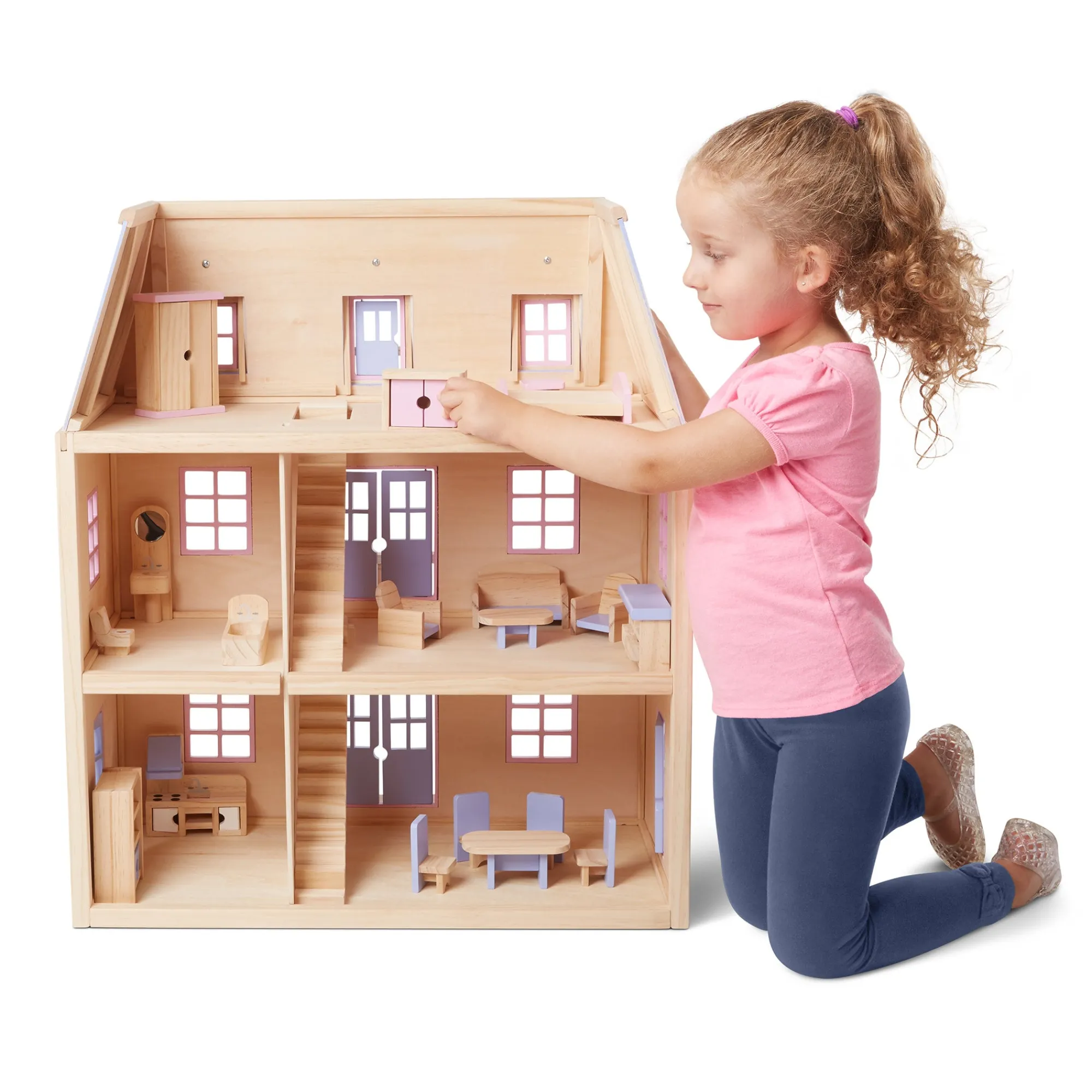 Wooden Multi-Level Dollhouse>Melissa & Doug Hot