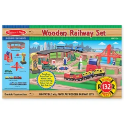 Wooden Railway Set>Melissa & Doug New