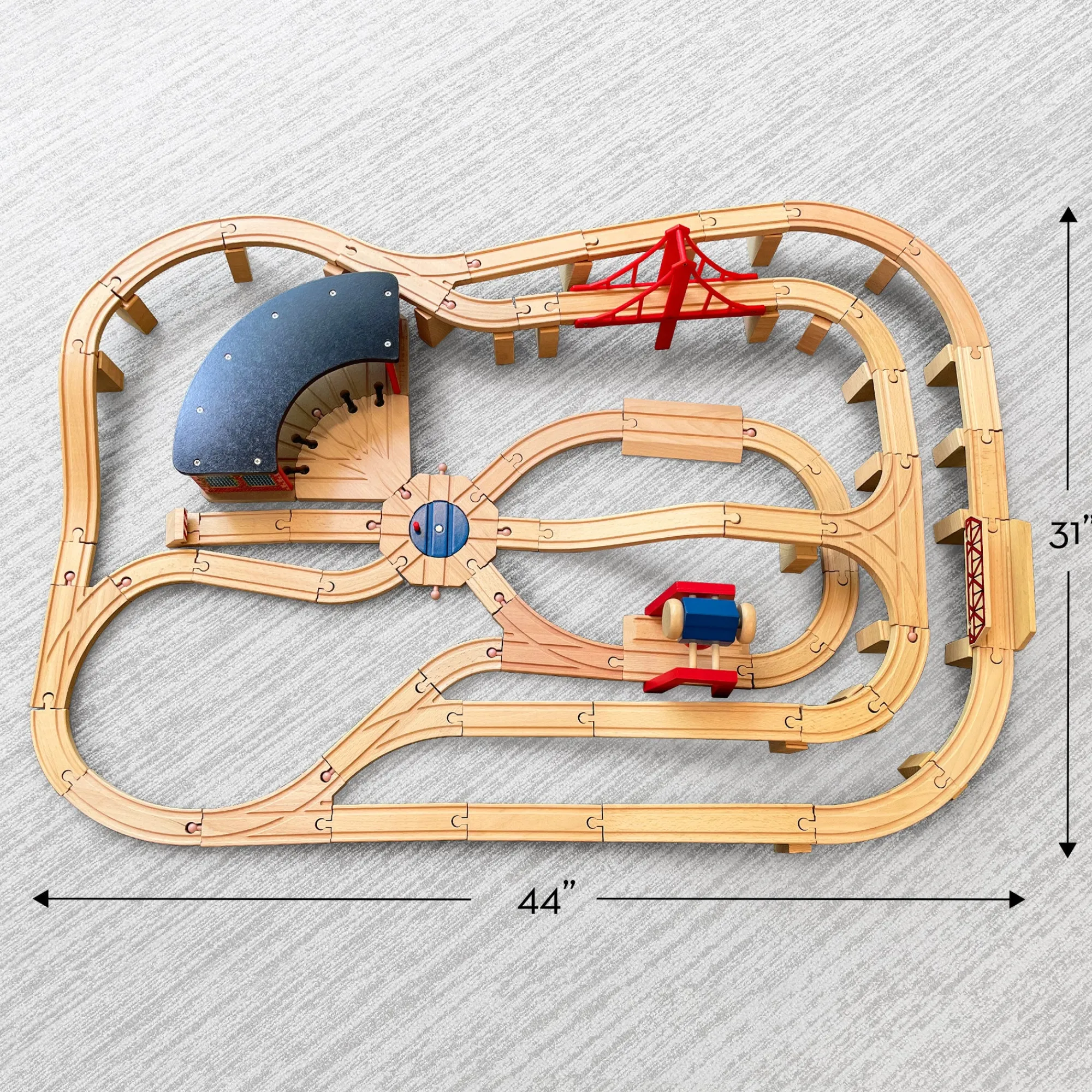 Wooden Railway Set>Melissa & Doug New