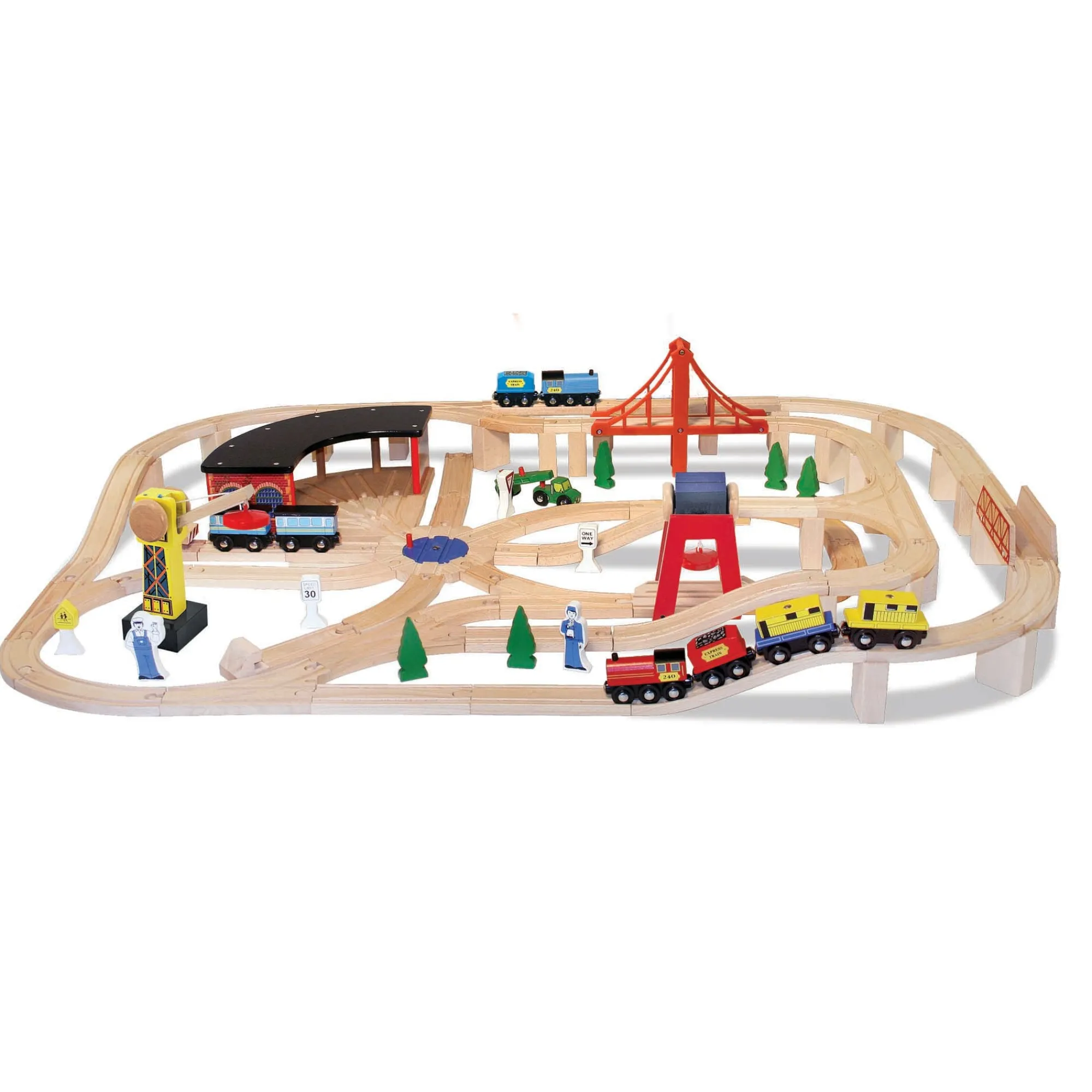 Wooden Railway Set>Melissa & Doug New