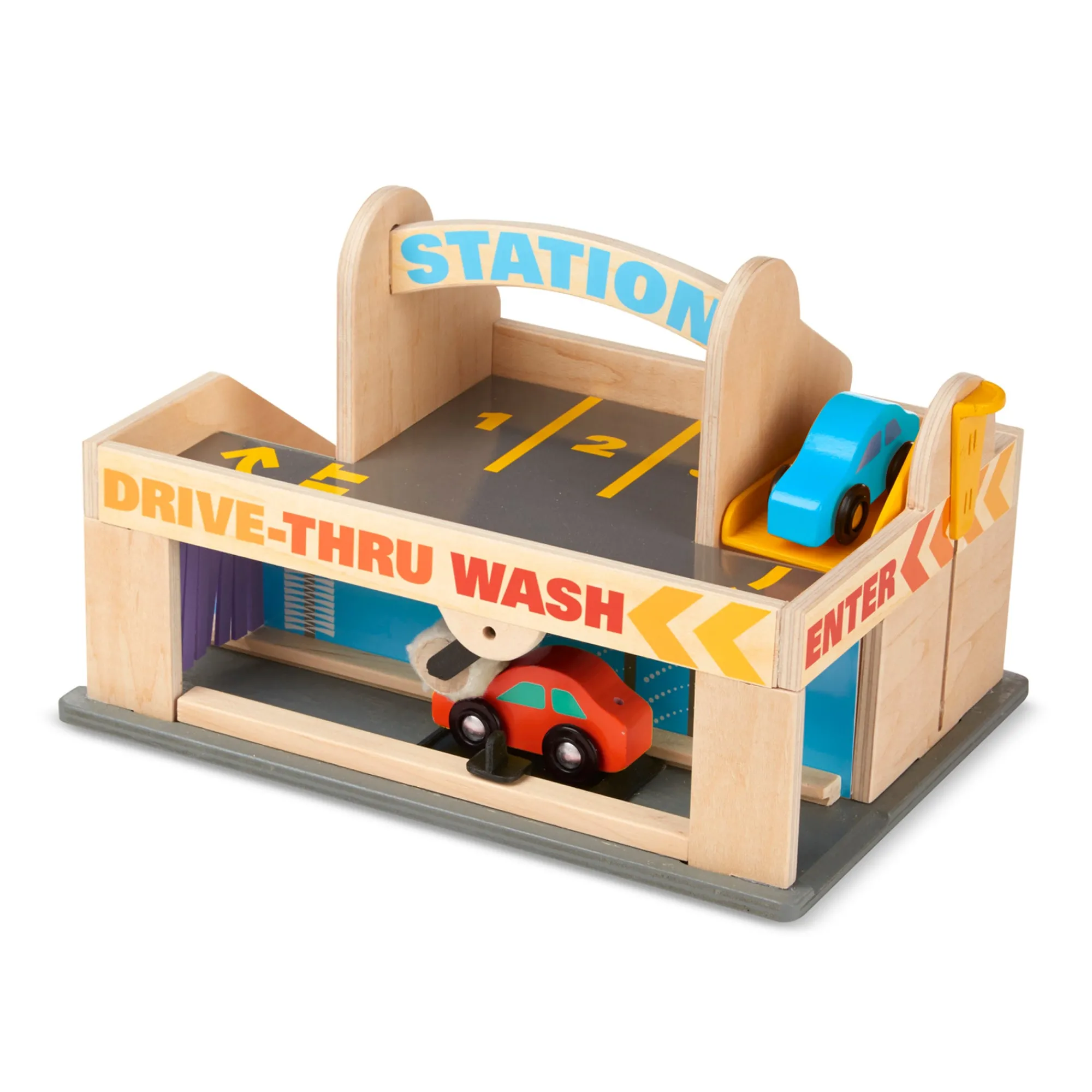 Wooden Service Station Parking Garage>Melissa & Doug Discount