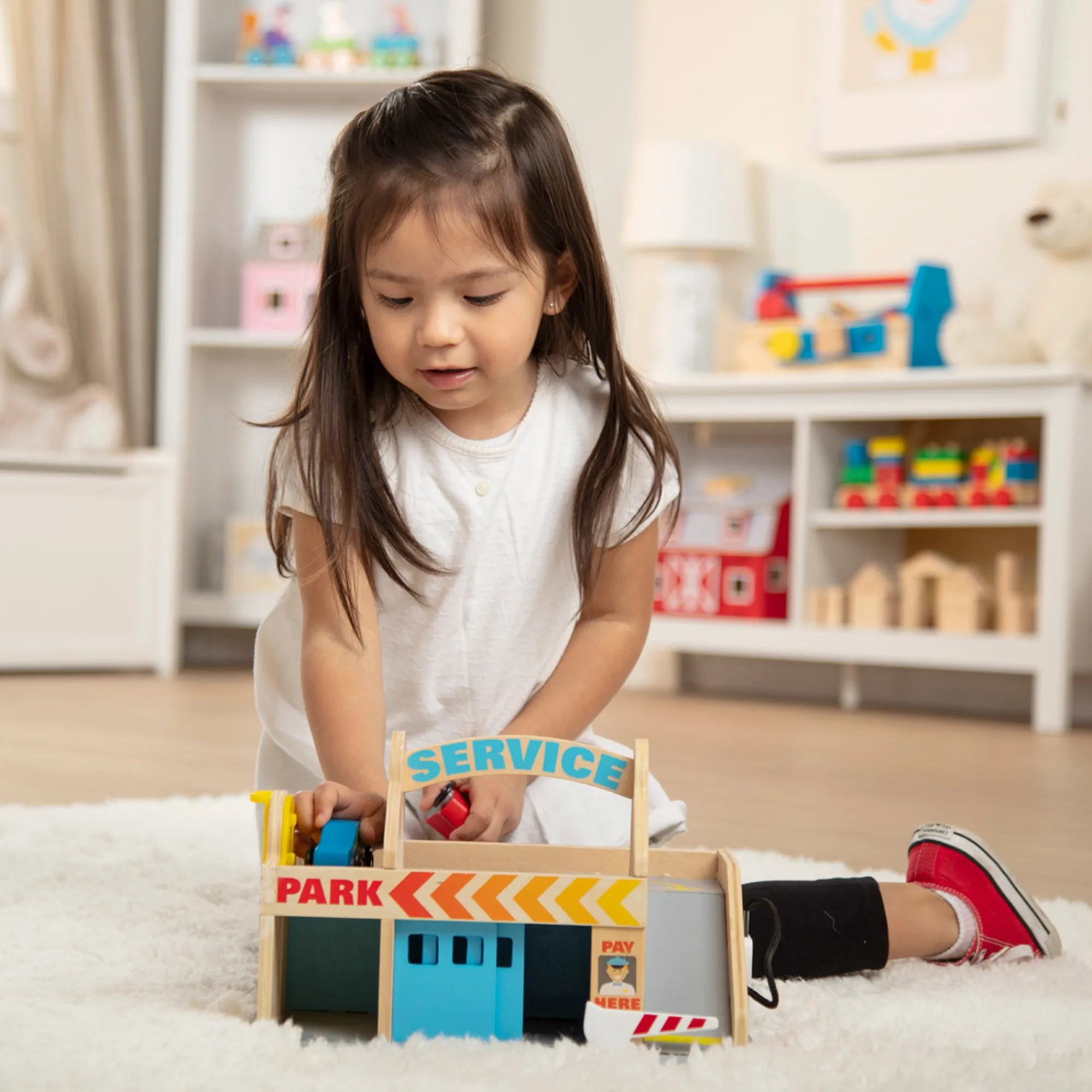 Wooden Service Station Parking Garage>Melissa & Doug Discount
