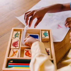 Wooden Stamp Set - Dinosaurs><noscript><img width=