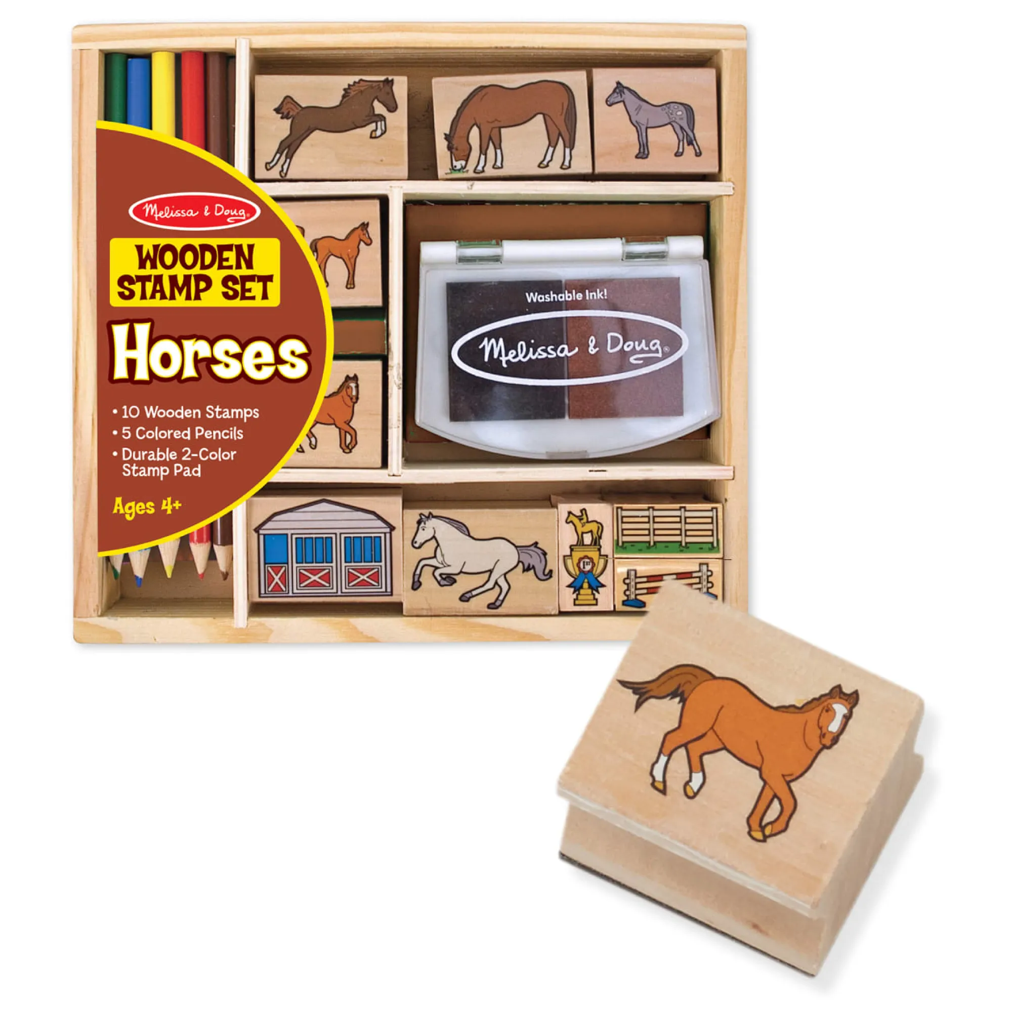 Wooden Stamp Set - Horses>Melissa & Doug Best