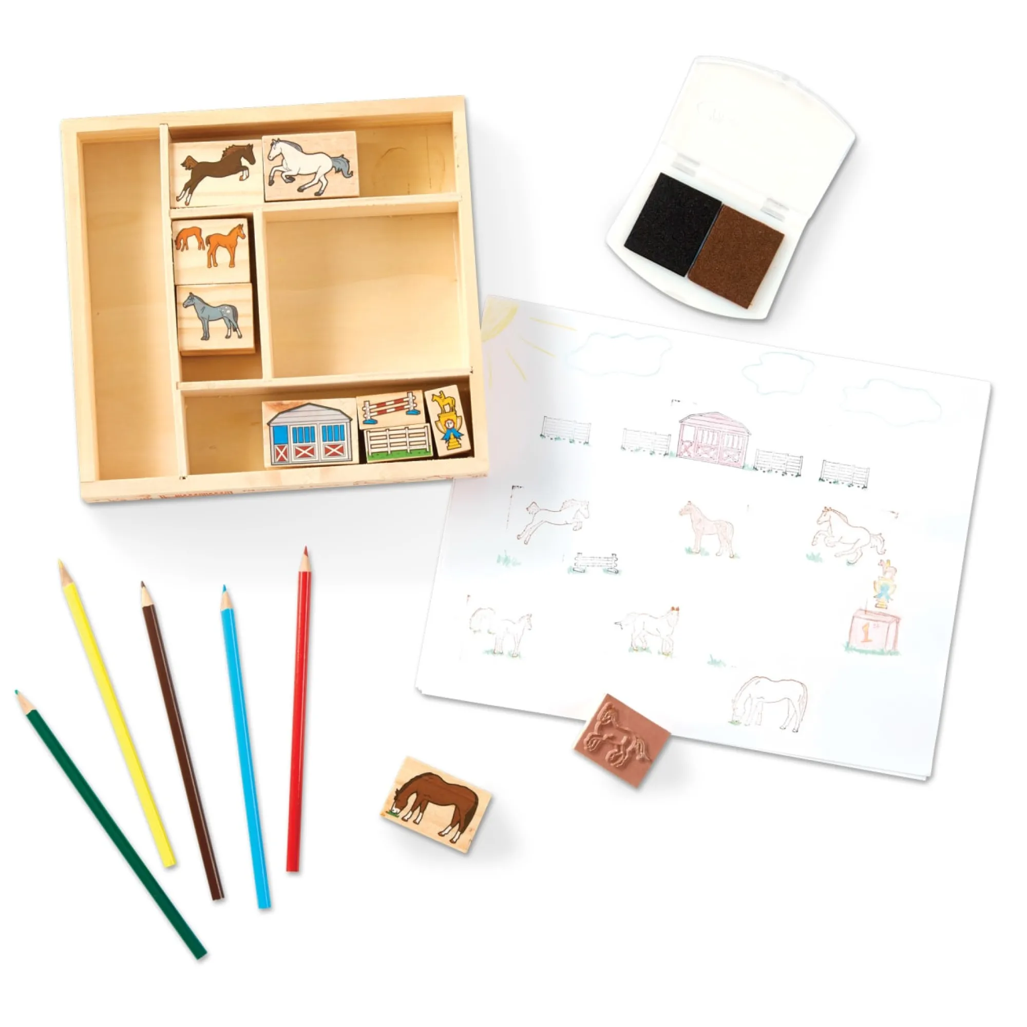 Wooden Stamp Set - Horses>Melissa & Doug Best