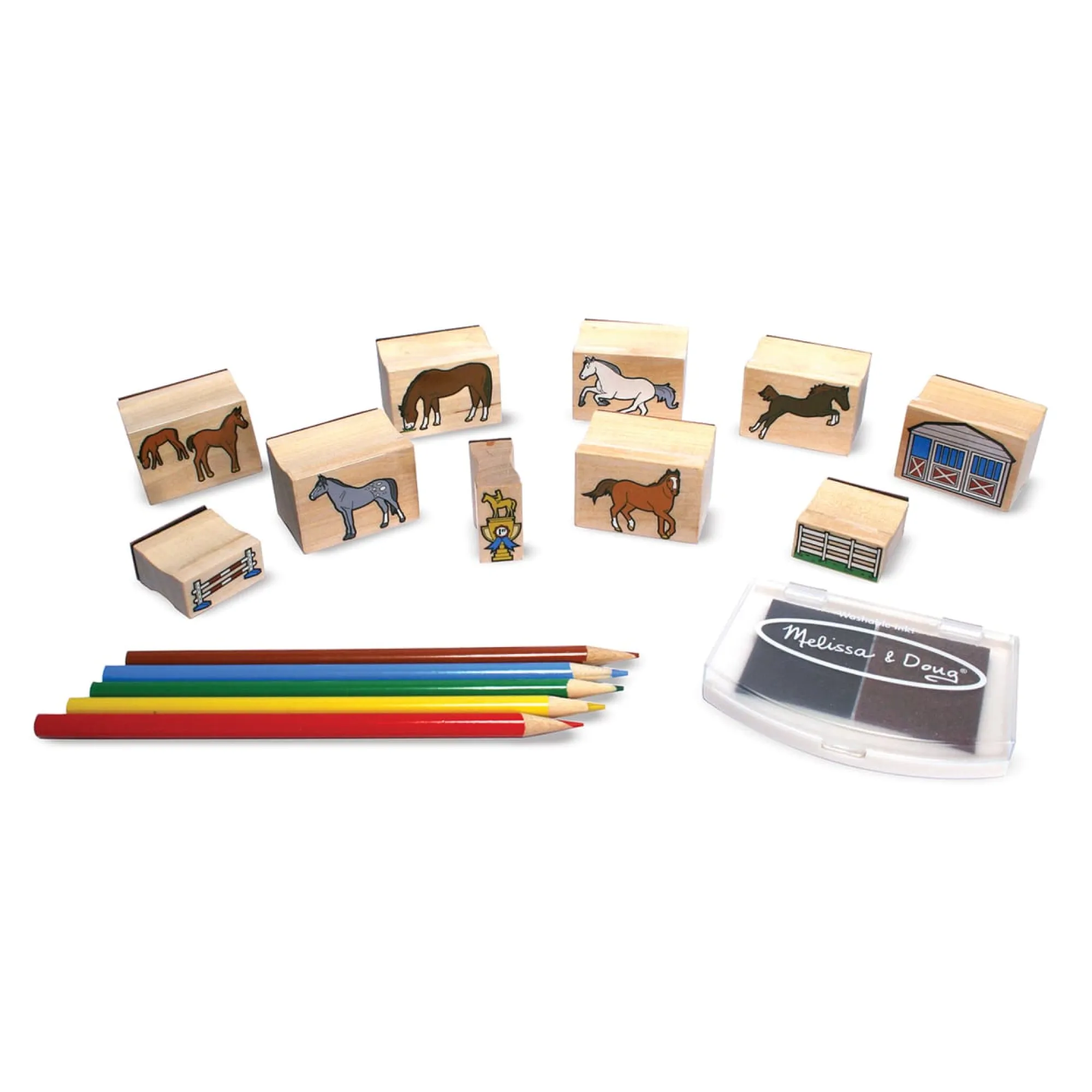 Wooden Stamp Set - Horses>Melissa & Doug Best