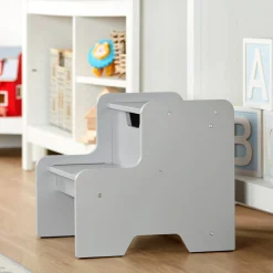 Wooden Step Stool – Gray><noscript><img width=