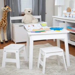 Wooden Stools – Set of 2><noscript><img width=