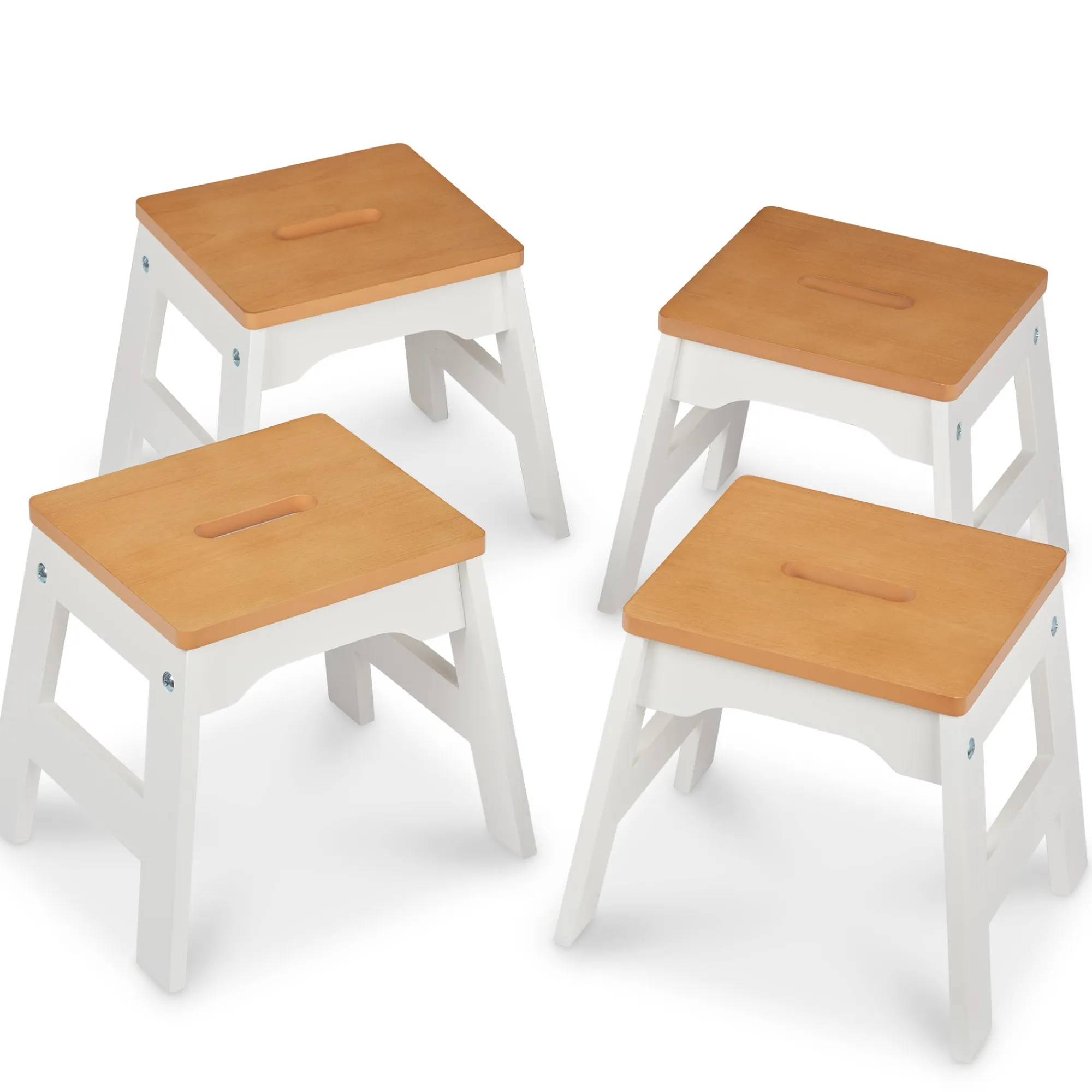Wooden Stools – Set of 4>Melissa & Doug New