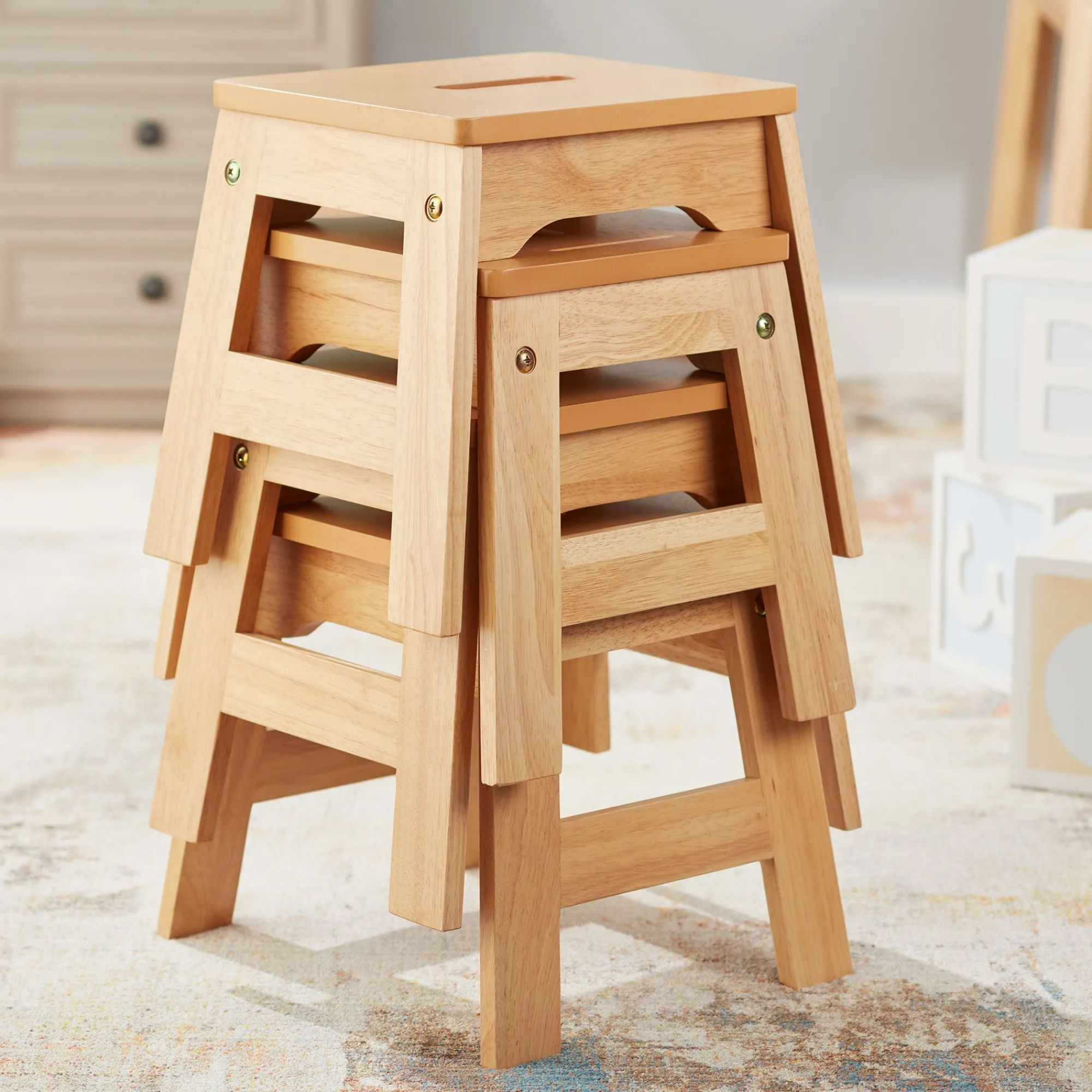 Wooden Stools – Set of 4>Melissa & Doug Best
