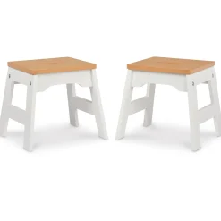 Wooden Stools – Set of 2><noscript><img width=