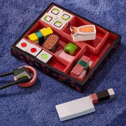 Wooden Sushi Slicing Play Set><noscript><img width=