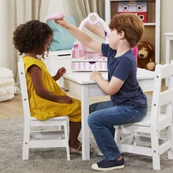Wooden Table & Chairs - White><noscript><img width=
