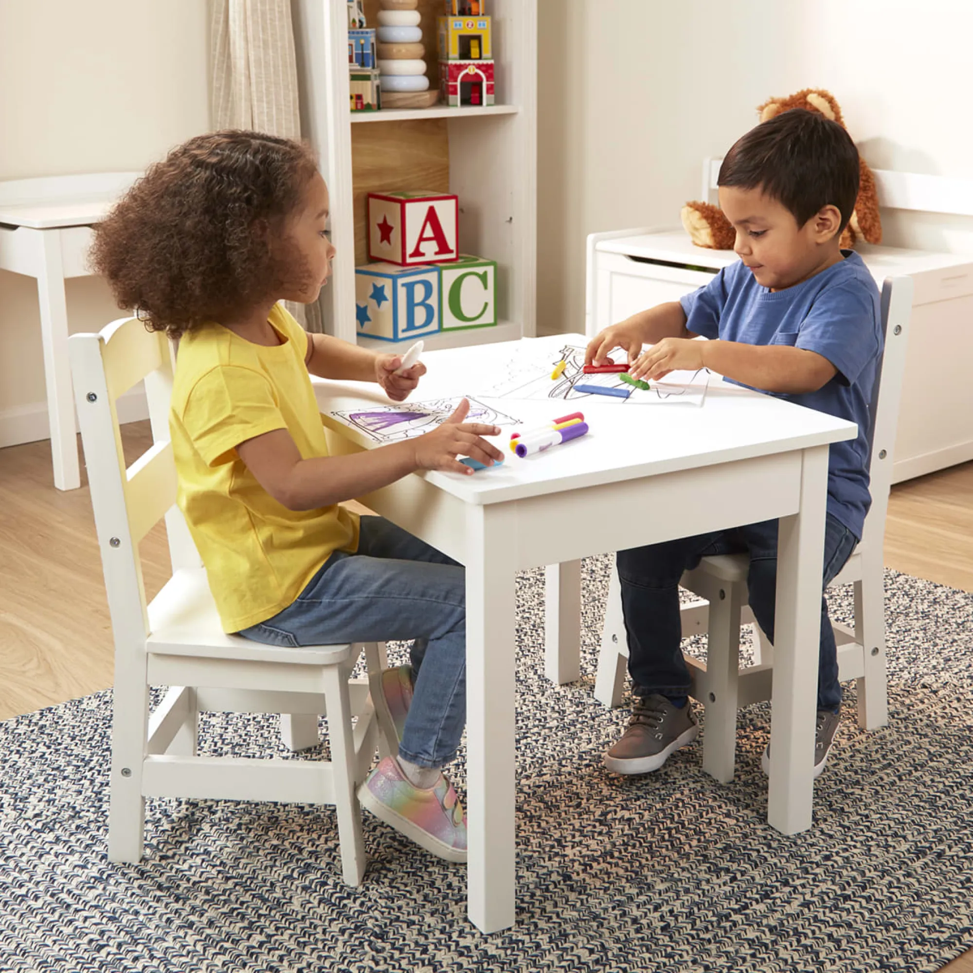 Wooden Table & Chairs - White>Melissa & Doug Outlet