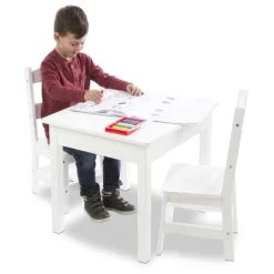 Wooden Table & Chairs - White><noscript><img width=