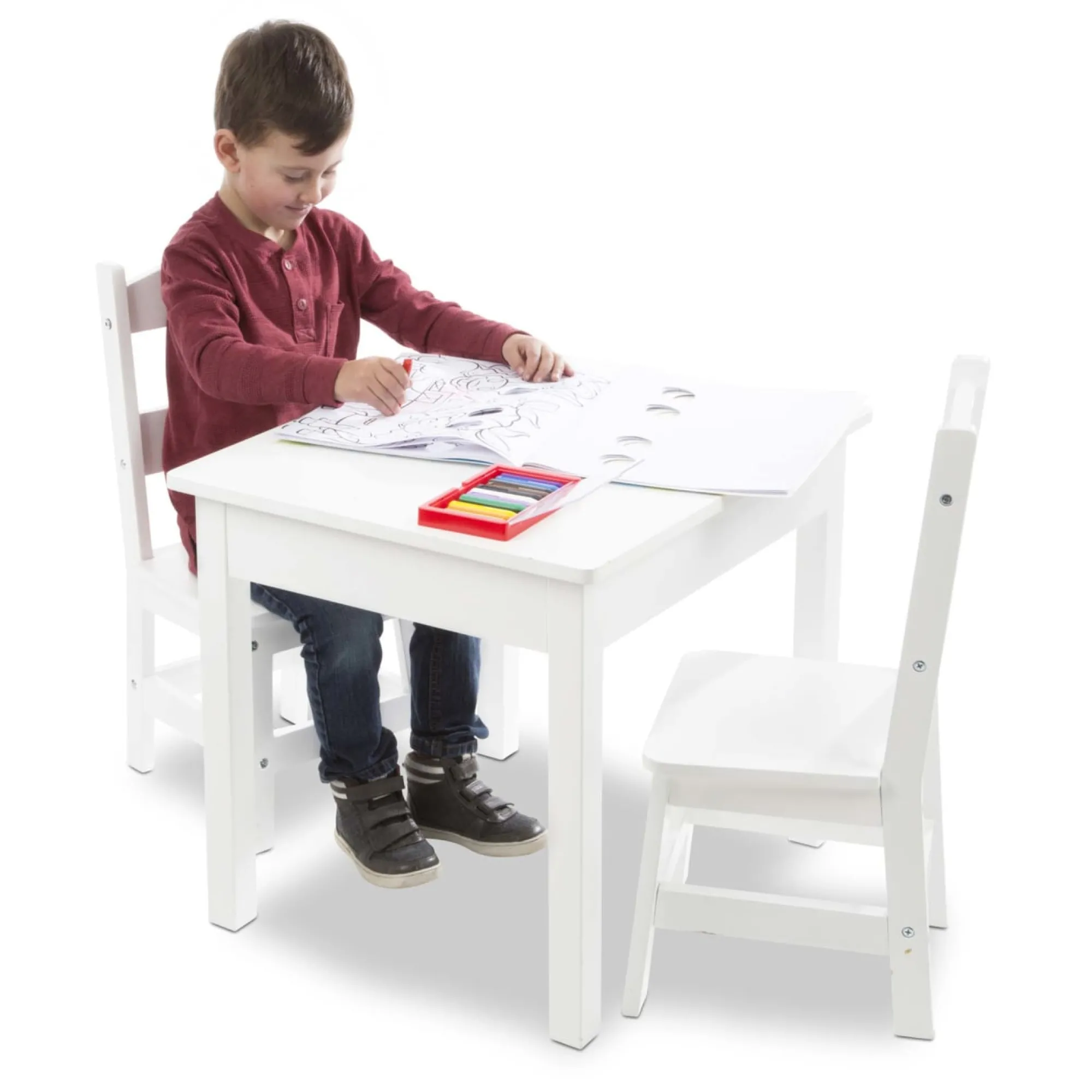 Wooden Table & Chairs - White>Melissa & Doug Outlet