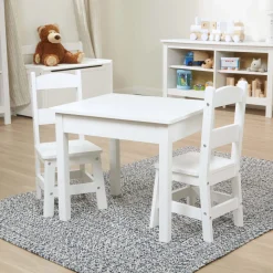 Wooden Table & Chairs - White><noscript><img width=