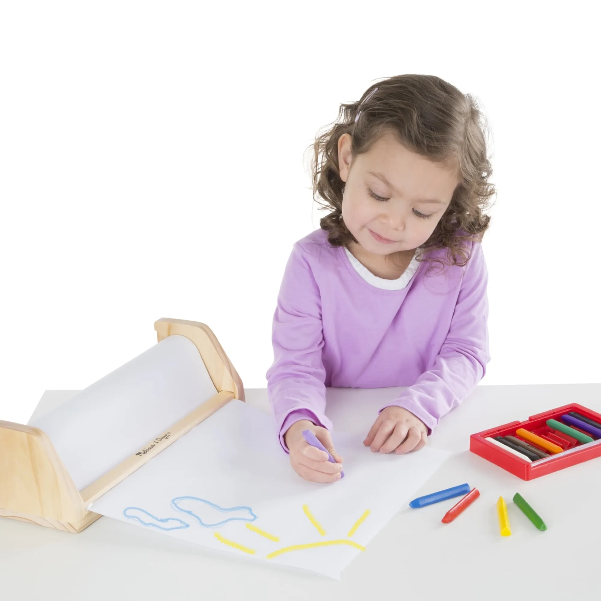Wooden Tabletop Paper Roll Dispenser>Melissa & Doug New