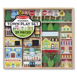 Wooden Town Play Set><noscript><img width=