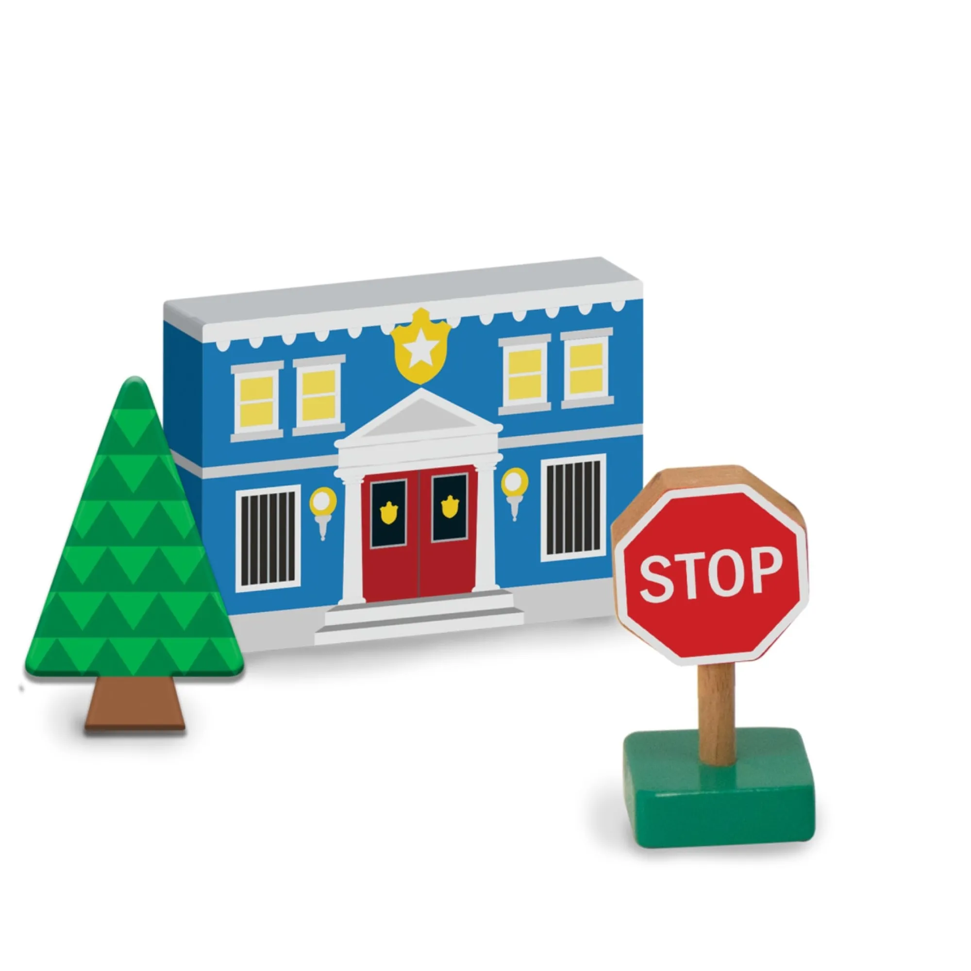 Wooden Town Play Set>Melissa & Doug