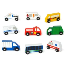 Wooden Town Vehicles Set>Melissa & Doug Clearance