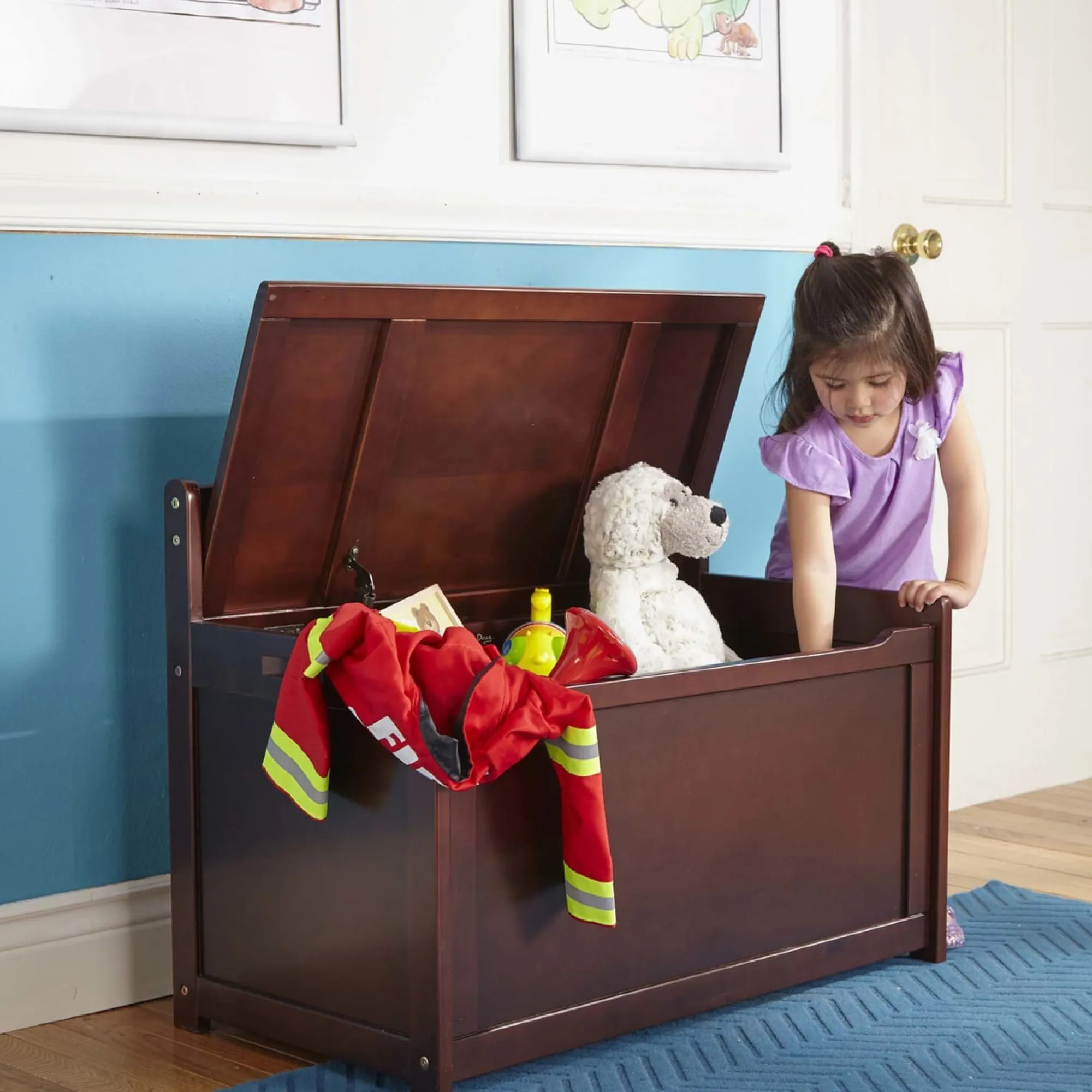 Wooden Toy Chest (Espresso)>Melissa & Doug Sale