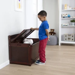 Wooden Toy Chest (Espresso)><noscript><img width=