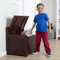 Wooden Toy Chest (Espresso)><noscript><img width=